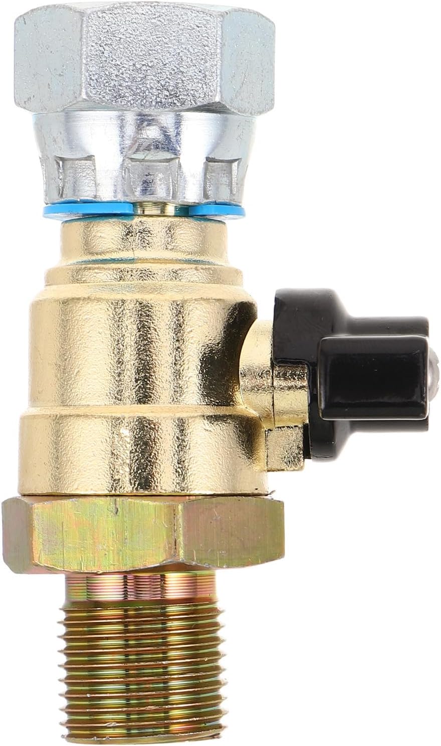 Alloy Front Wheel Air Brake Cutoff Valve for Car, 18mm/0.7'' Thread Automotive Air Flow Control Valve, for Vehicle Brake System Repair