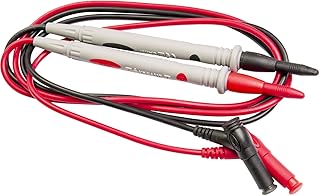 Sperry Instruments RTL-600 Heavy Duty Comfort Test Leads, 1 Positive / 1 Negative Lead, Universal / Replacement Fit, 2 Pk., Black, Grey & Red