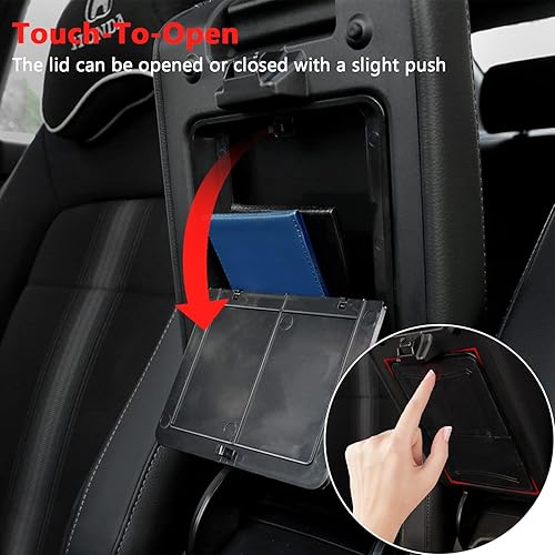 Miniatura 4 de Reposabrazos Caja de almacenamiento oculta para Honda Civic de 11 generación 2022 2023 Bandeja organizadora de consola central ABS Soporte para