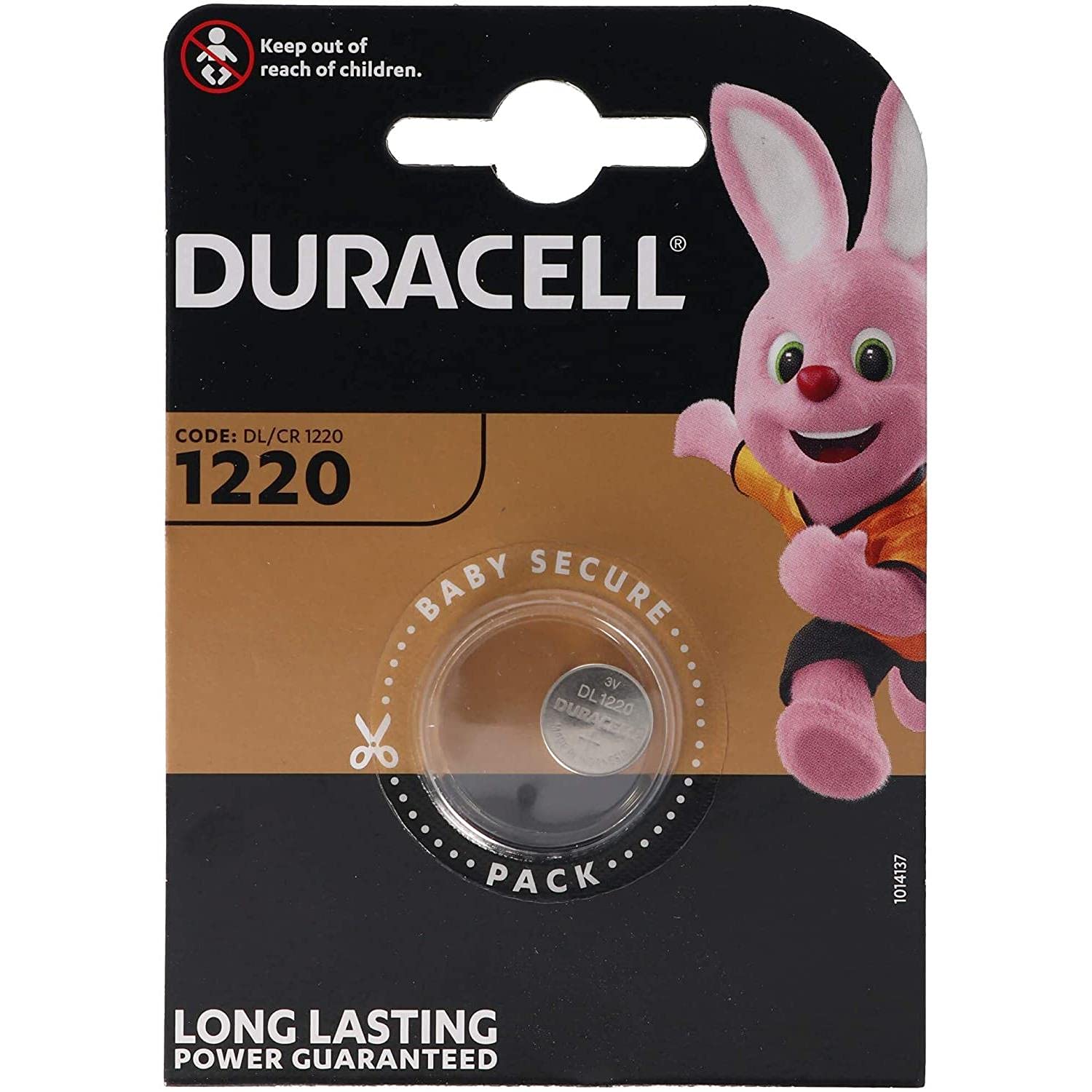 Duracell CR1220 Lot de 2 piles bouton Lithium 3 V