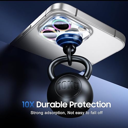 Miniatura 498 de UniqueMe [Paquete de 3 protectores de lente de cámara compatibles con iPhone 14 Pro Max/iPhone 14 Pro, vidrio templado, [compatible con fundas]