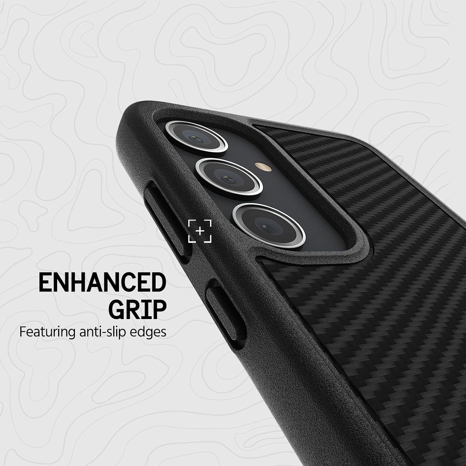 Pelican Protector - Samsung Galaxy S24 Plus Case [6.7"] [16ft MIL-STD Drop Protection] [Wireless Charging] Phone Case for Samsung Galaxy S24 Plus - Slim, Rugged Cover w/Anti Scratch Tech - Carbon