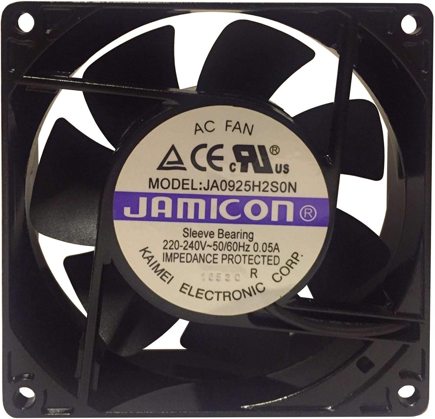 230V 92x92x25mm Cooling Fan Metal Aluminium Alloy Frame 230V AC