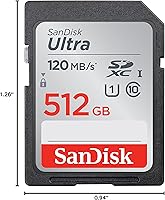 Vista 2 de SanDisk Tarjeta de memoria Ultra SDXC UHS-I de 512 GB - 120 MB/s, C10, U1, Full HD, tarjeta SD - SDSDUN4-512G-GN6IN [Versión anterior]