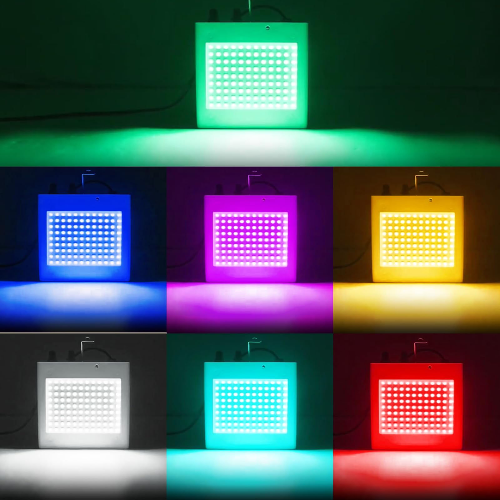 108LED Mini Stroboscope Telecommande Dj Jeux de Lumiere Pour Soiree Strobe Light, LED Couleur Lumière Stroboscopique Avec Télécommande Flash Disco Lights Stromboscope Soirée Projecteur Lumiere Soiree