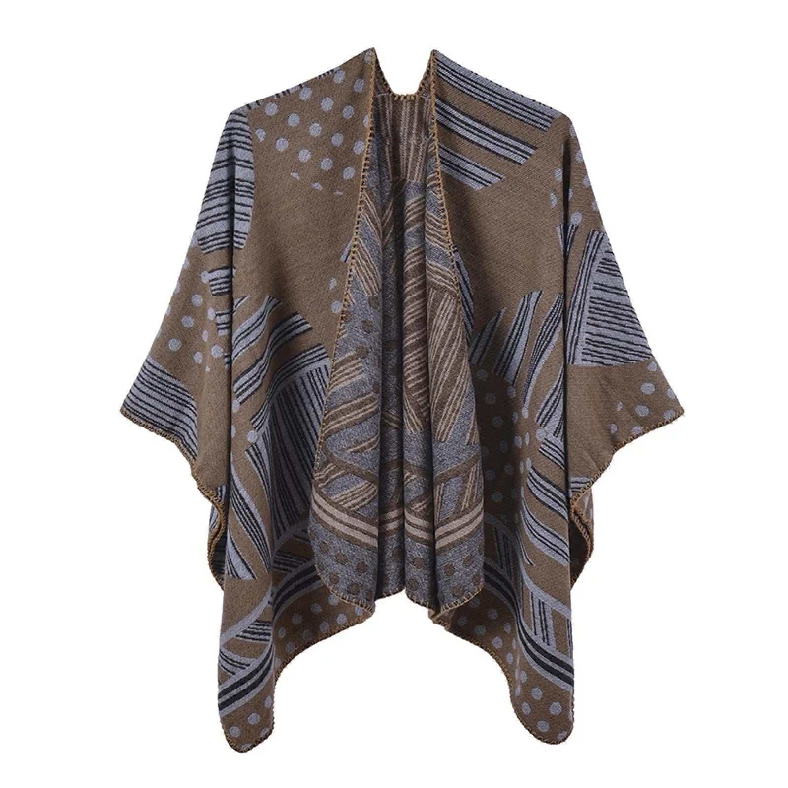 Sciarpa Scialle Invernale Sciarpe Elegante Sciarpa da Donna Invernale Poncho Caldo da Donna Spessa Coperta Avvolgente Scialle
