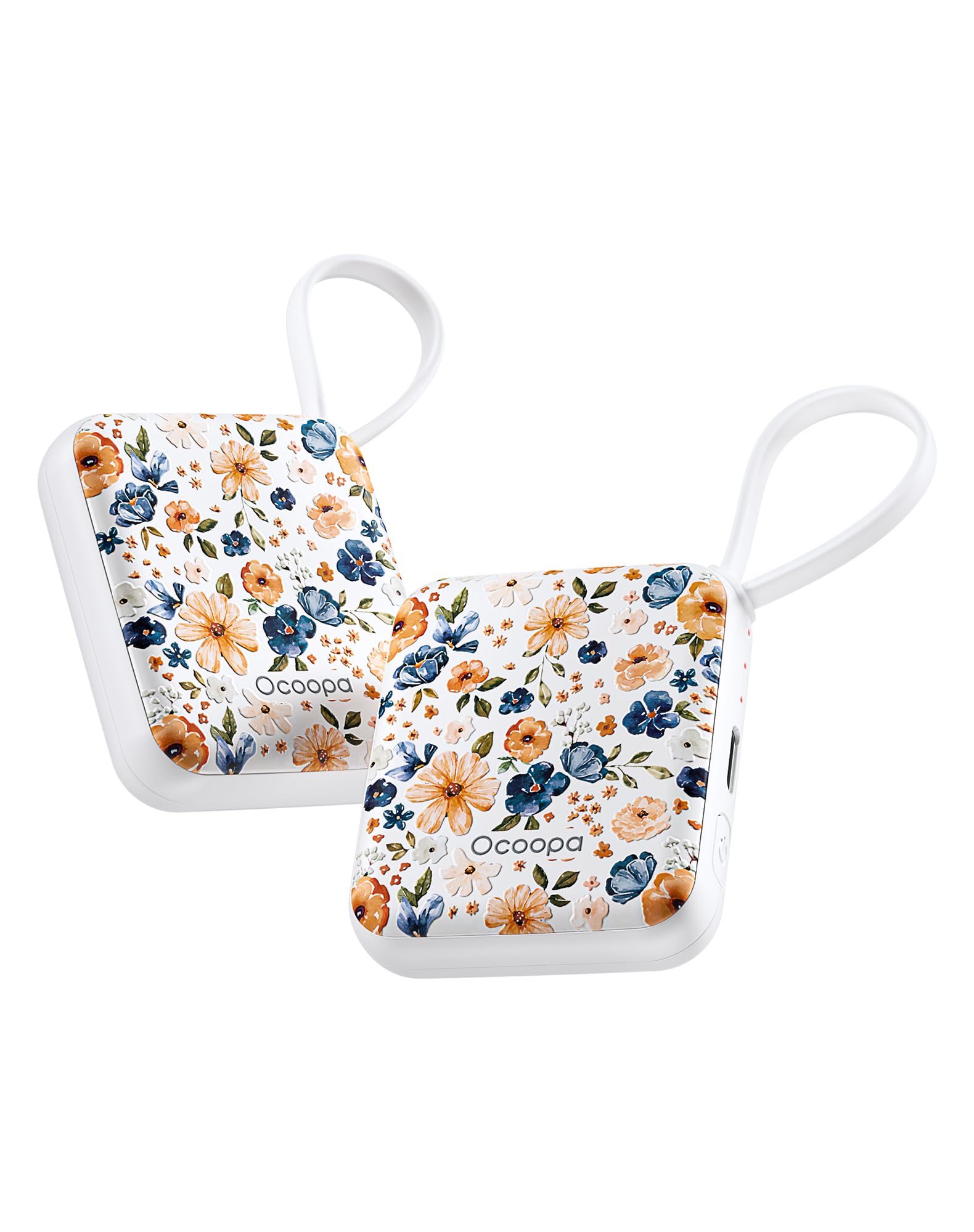 OCOOPA Hand Warmers Rechargeable, Smart Temp Control 7H*2 Long Safe Heat, Ultra Slim, Pocket-Size Design That Fits Gloves, Gifts for Women, Outdoor, Office, Commute (UT5 Nano)