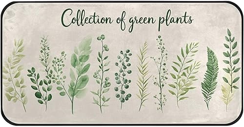 Miniatura 9 de Alfombra de cocina con calabazas de otoño y otoño, antifatiga, a cuadros, calabaza, hojas de arce, tapetes de cocina antideslizantes y lavables