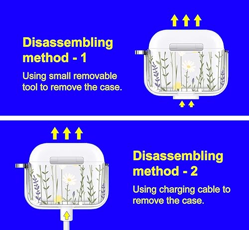 Miniatura 160 de MOSNOVO Funda protectora transparente para AirPods Pro 3, con anillo de metal duro de lujo de doble capa a prueba de golpes, diseñado para AirPods