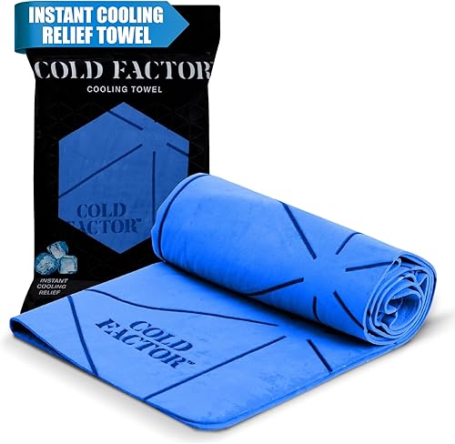 COLD FACTOR Toallas refrescantes para deportes, envolturas refrescantes para el cuello, toalla fría para correr, entrenar y uso al aire libre, con