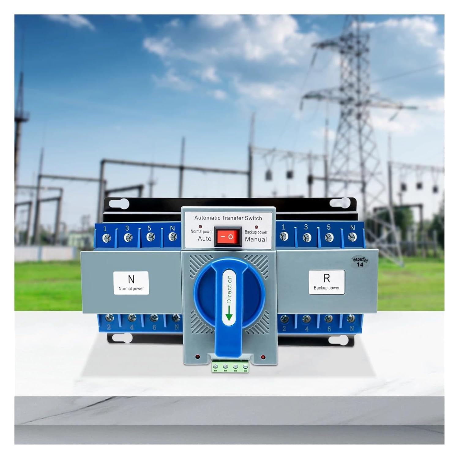 Dual-Power Automatic Transfer Switch Automatic/Manual Level 4P Built-in Pure Copper Motor