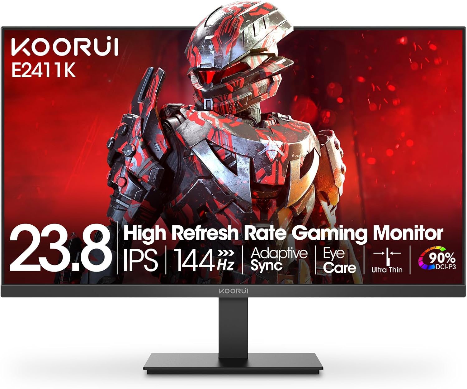 KOURUI ゲーミングモニター　144hz 24インチ KOORUI 24 Inch Gaming Monitor 144Hz Full HD 1920 x 1080p IPS 24