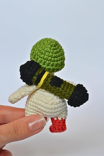 Miniatura 4 de BraveUA Animales de peluche de ganso, kit de ganchillo de ganso de animal hecho a mano, ganso de punto de soldado ucraniano, decoración suave de