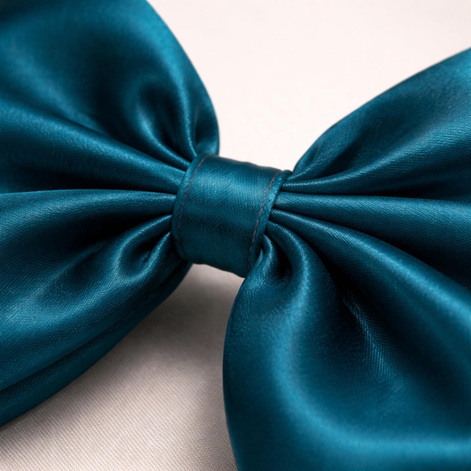 HAIRBERRY® Satin Hair Bow Clip for Women & Girls – Premium Soft Satin Fabric, Elegant Solid Color Bow for Daily, Party & Festive (Dark Teal) 4