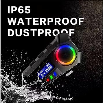 Y30 Helmet Headset Bluetooth Motorcycle Headset Intercom with RGB Radio