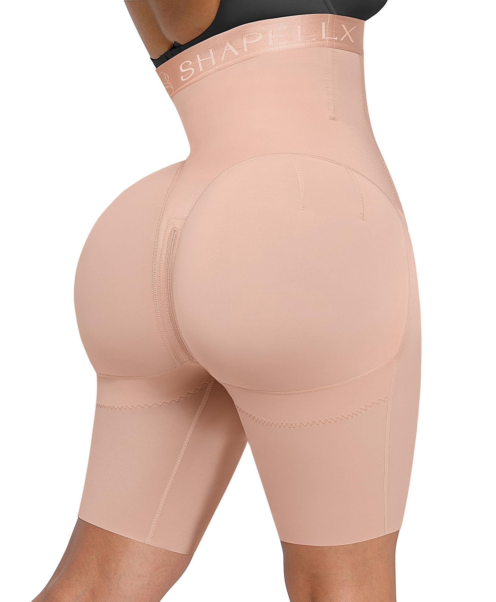 SHAPELLX High Waist Butt Lifting Tummy Control Shapewear Shorts