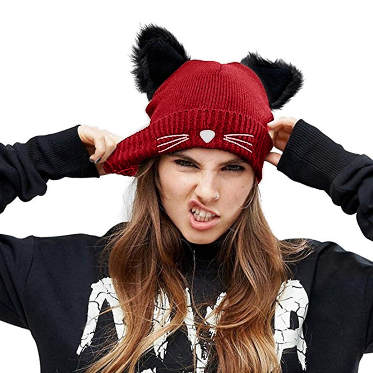 Crochet hat slouchy  embroidery  origami