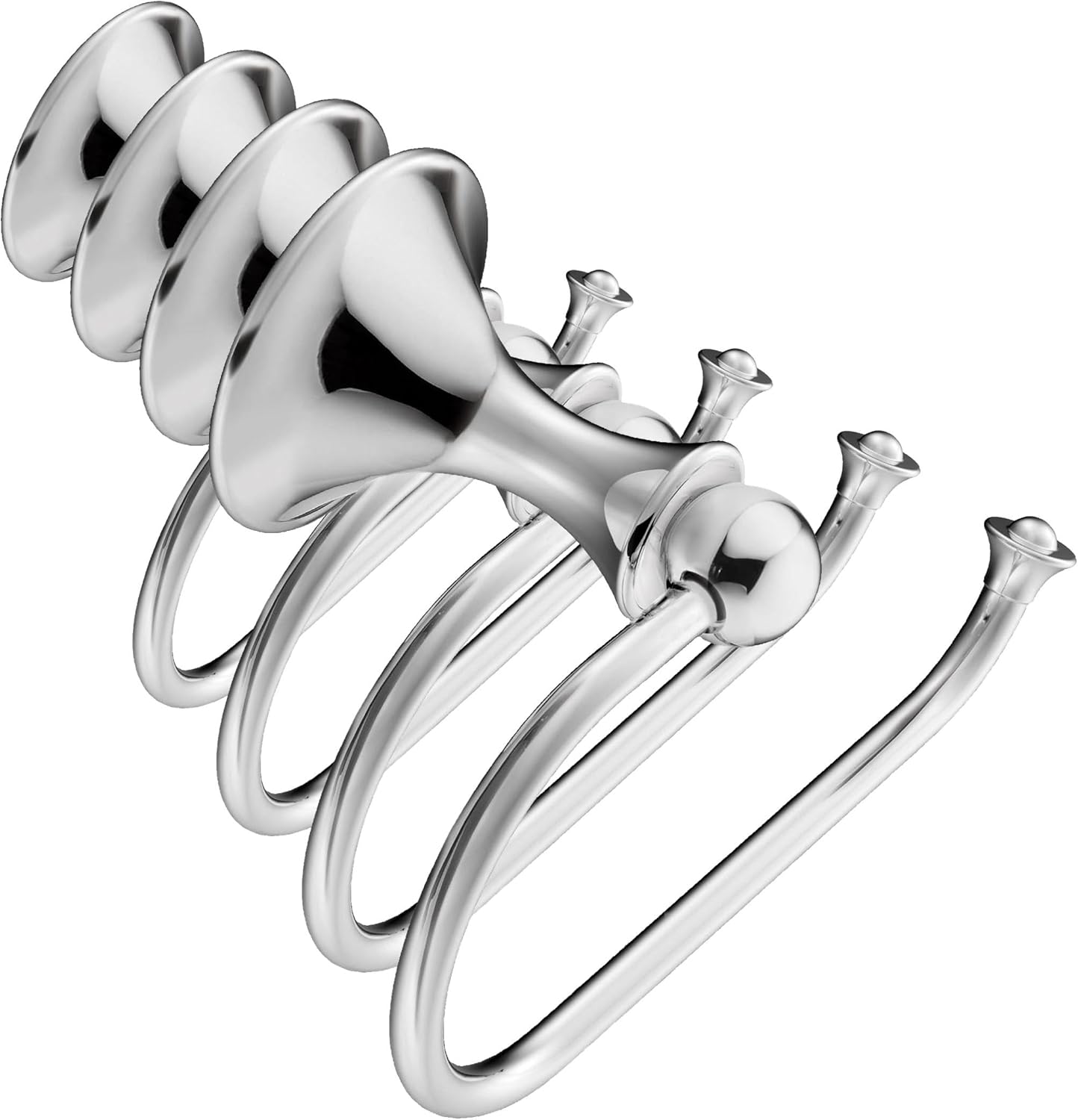 Moen DN7708CH Lounge Collection Single Post European Toilet Paper Holder with Hardware, Chrome (Pack of 4)