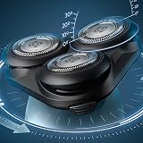 Philips Series 5000, Rasoir électrique 100 % étanche, Lames ComfortTech à 360°, Têtes de contour, Affichage avancé, Tondeuse de précision SmartClick, S5466/18 - 5