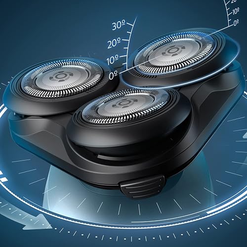 Philips Series 5000, Rasoir électrique 100 % étanche, Lames ComfortTech à 360°, Têtes de contour, Affichage avancé, Tondeuse de précision SmartClick, S5466/18 - 5