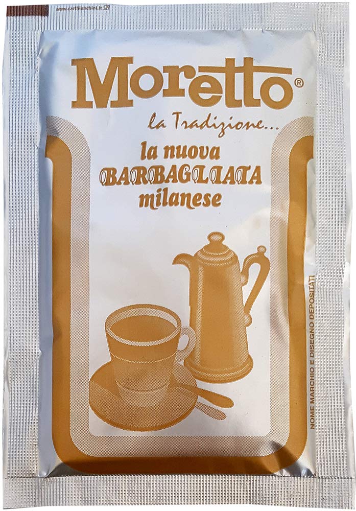 MORETTO Barbagliata - preparato in polvere per cioccolata calda in tazza - gusto CIOCCOLATO - 1 scatola con 50 bustine