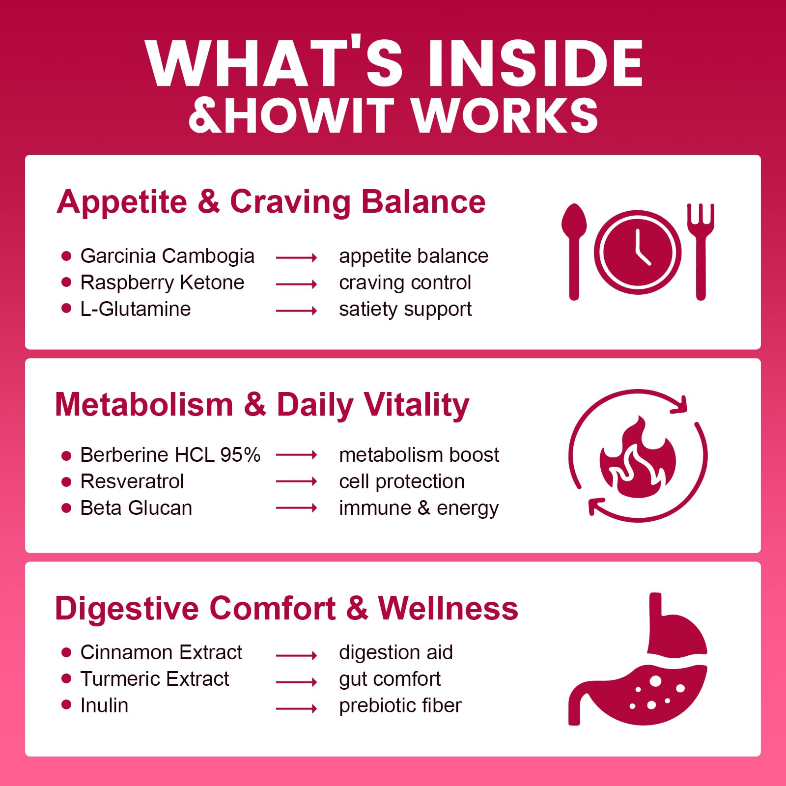 GLP-1 Support Supplement, Sugar-Free Berberine Complex Gummies with Ceylon Cinnamon, Garcinia Cambogia, Milk Thistle, and Apple Cider Vinegar [AMPK Metabolic Activator] Berberine Supplement for Appetite & Craving Control – Promotes Digestion, Reduces Bloating, Blocks Carbohydrates | Diet Packages & Systems — view 4