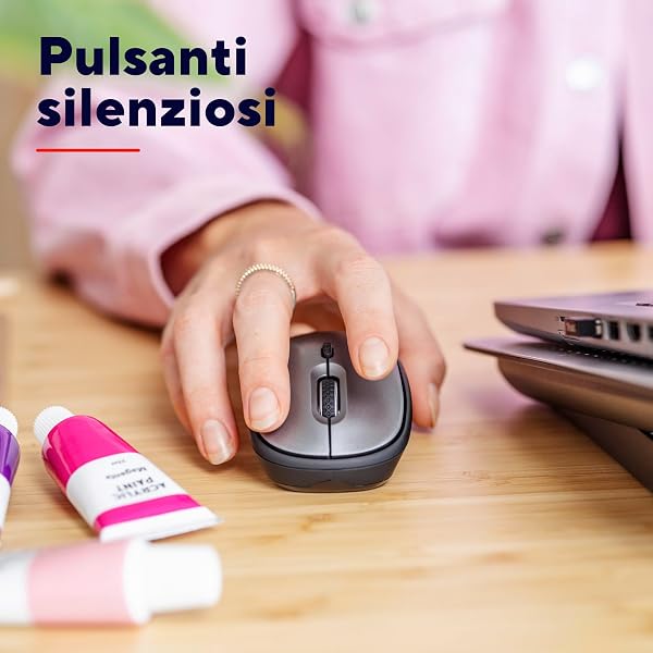 Trust Wireless Mouse with Battery for Left and Right Hand, 83% Recycled Plastic, 800-1600 DPI, Micro USB Receiver, Compact Wireless Mouse for PC, Laptop, Computer, Mac - 3