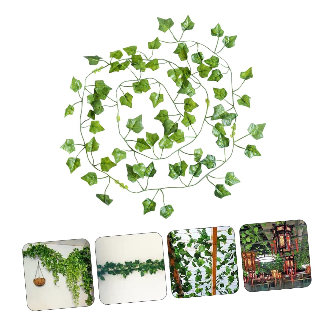 MAGICLULU 3 Set Rattan Foglia Verde Simulato Falso Venni Steli Decorazione Per Viti Nozze Imitazione Pianta Ghirlanda Di Foglie Verdi Piante Finte Coperto Plastica 12 Pezzi * 3