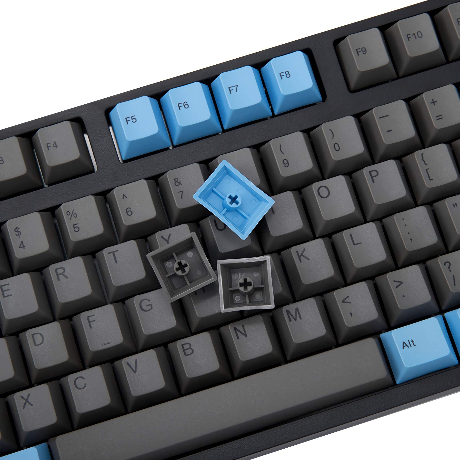 129pcs GMK Pacific Themed Keycaps Set, Blue Grey Keycaps, PBT Keycap, Cherry Profile Keycap