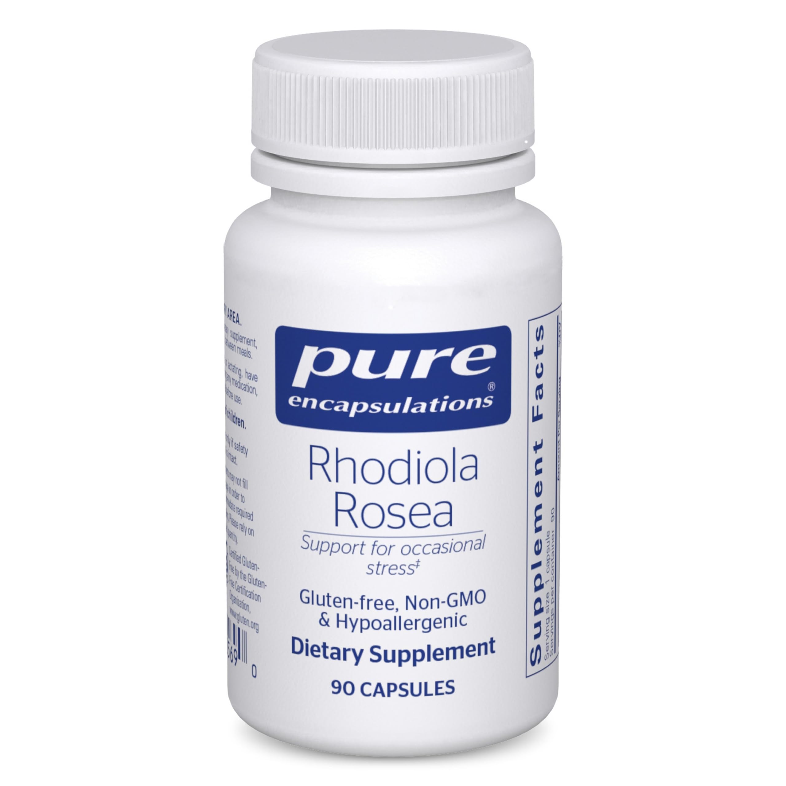 Rhodiola Rosea - For Occasional Stress, Endurance & Fatigue Relief * - With Adaptogens - Gluten Free & Vegan - 90 Capsules