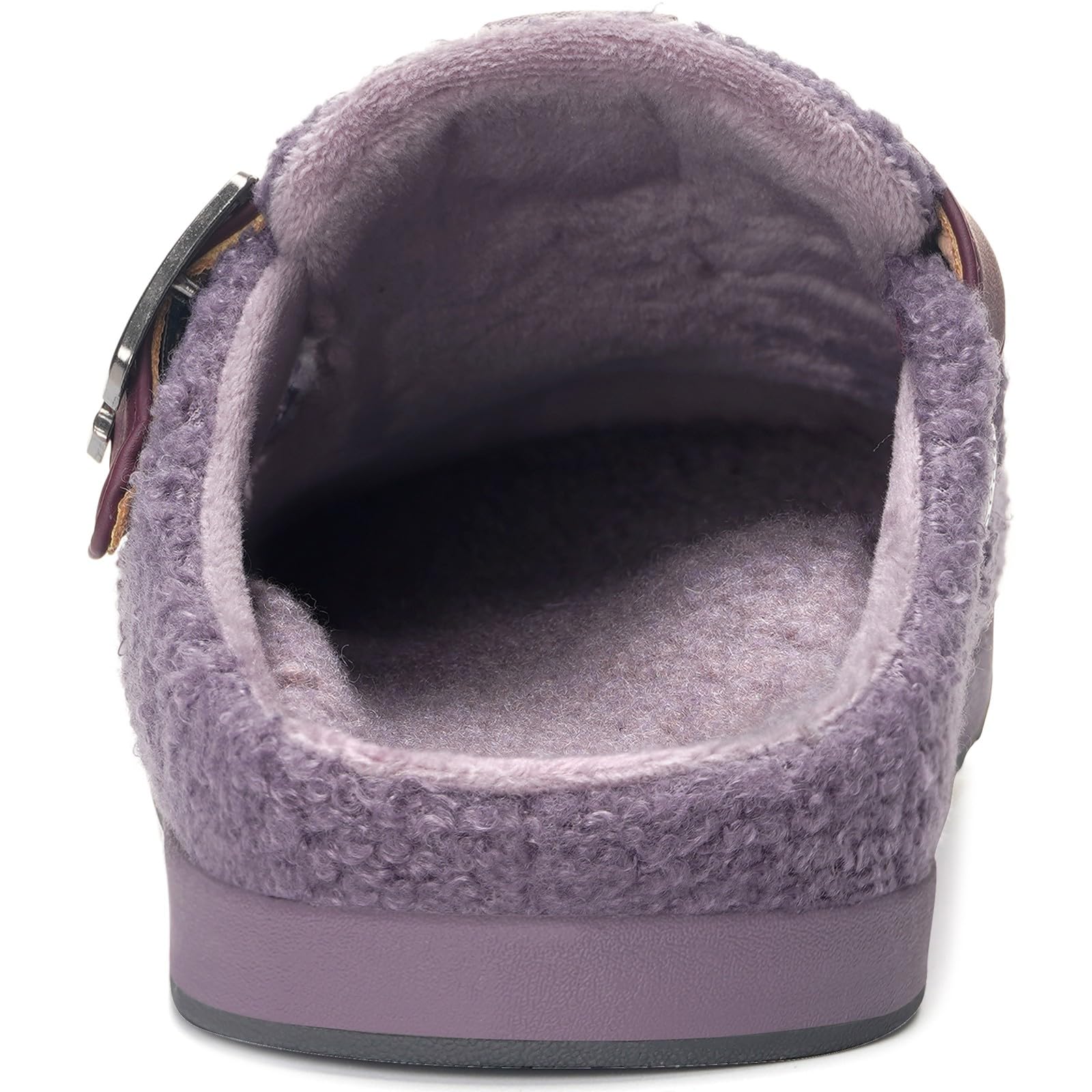 Pantofole da Donna Uomo Invernali Calde Pelliccia Zoccoli e Sabot Scarpe da Giardino Comode Ciabatte Pelose Indoor Outdoor,Viola,39 EU