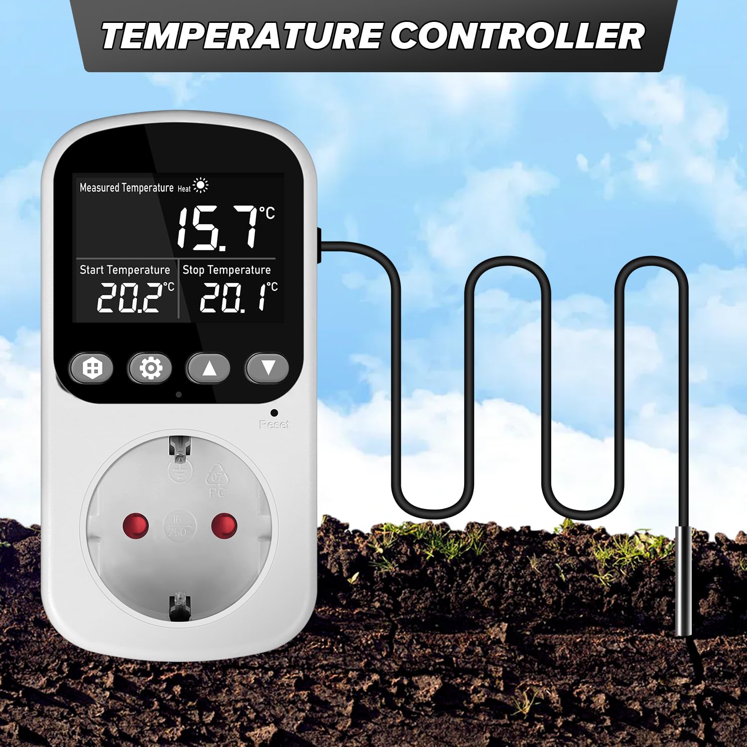 Controlador De Temperatura Digital, Termostato Con Sonda | Cuotas Sin - 5