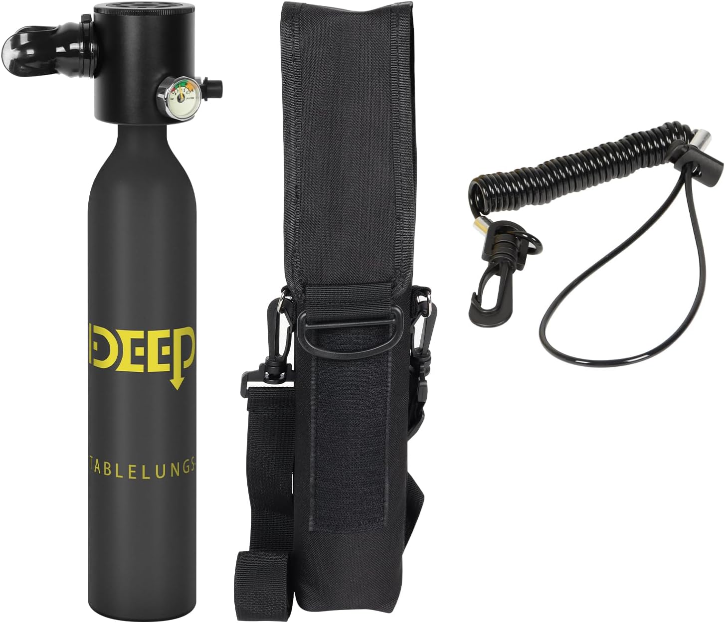 DIDEEP Scuba Tank Diving, 0.5L Capacity Mini Scuba Tank, Dive Portable