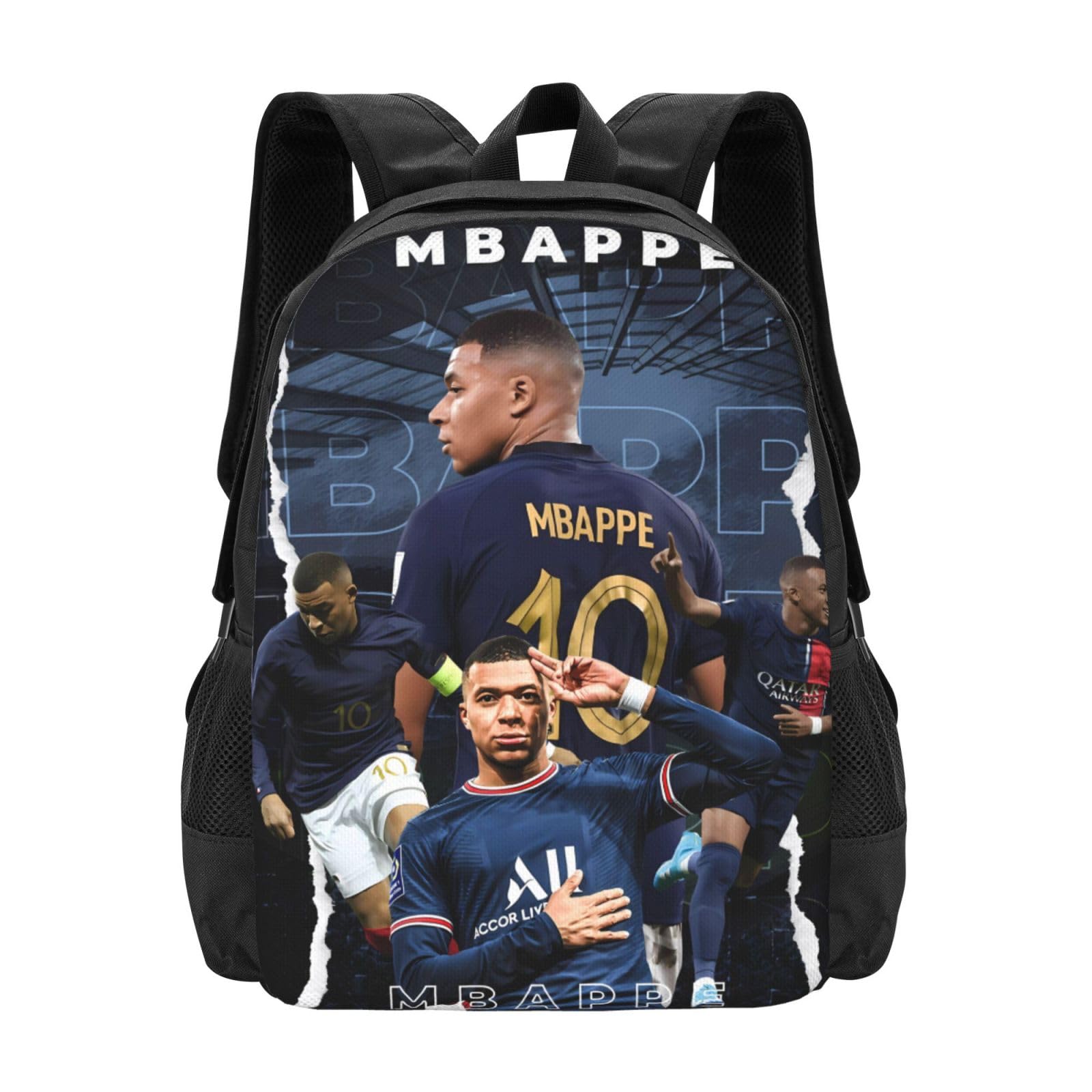 Luja Dling #10 Mbappe #7 Adult Simplicity Backpacks Bag Laptop Bag Bookbag Backpack 16.5 Inch For Daily