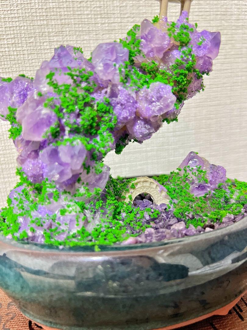 新品箱付き アメジスト紫水晶パワーエネルギーアップ金運恋愛運