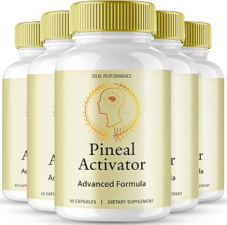 Pineal Activator Capsules, Official PinealActivator Brain Health Supplement Pills, Advanced Nootropic Pills Support, All Natural Pineal Activator Cognitive Health & Function Reviews (5 Pack)