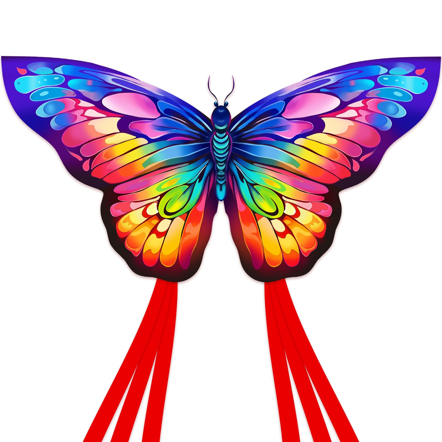 Butterfly Kites for Kids & Adults,Easy to Fly Kite,Best Kite for Beginners,Kites for Kids Age 6-8,Large,Beach Game (Paint butterfly)