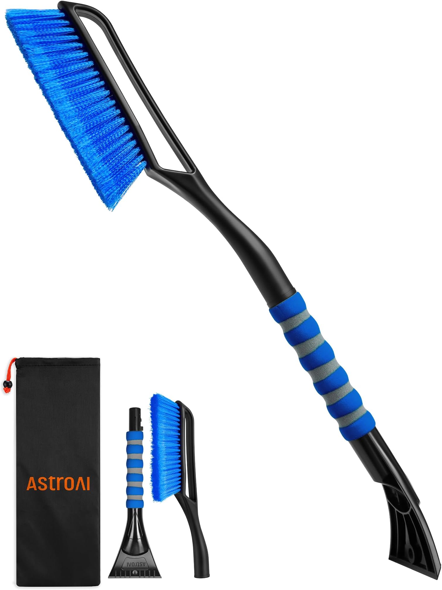 2-in-1 Ice Scraper 68.6cm Detachable for Car Windscreen and Snow Brush with Ergonomic Foam handle for Cars & Trucks & SUV, Car Accessories