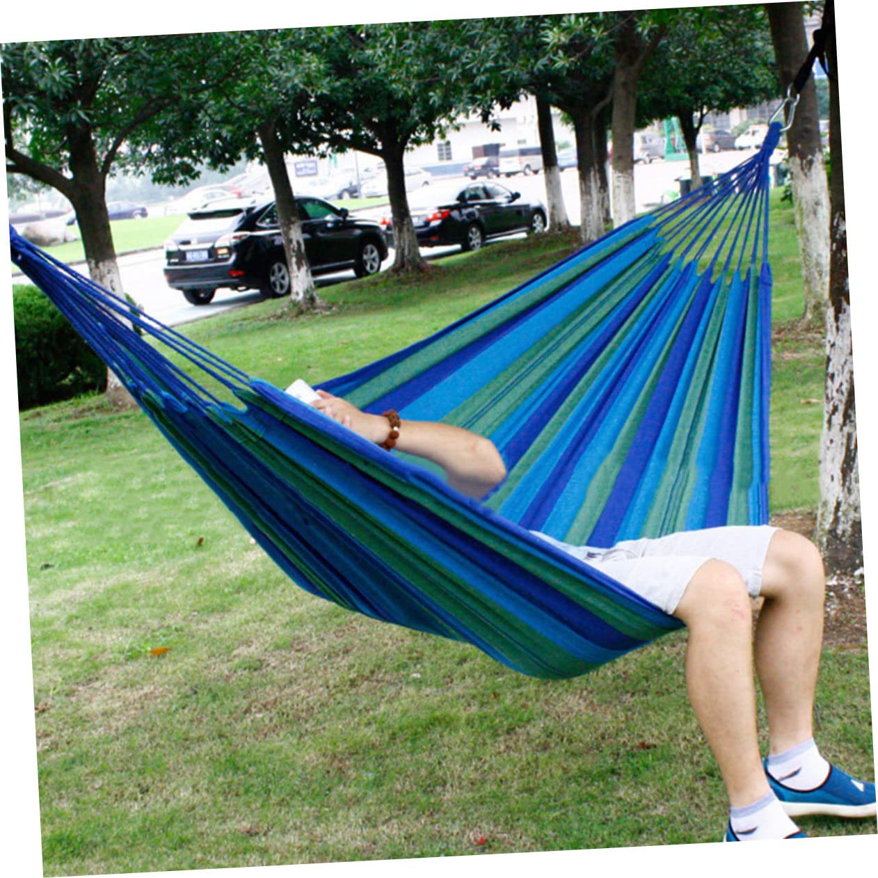 Happyyami Sturdy Stainless Steel Hammock Hooks 4 Pack Kit for Camping Yoga and Indoor Use