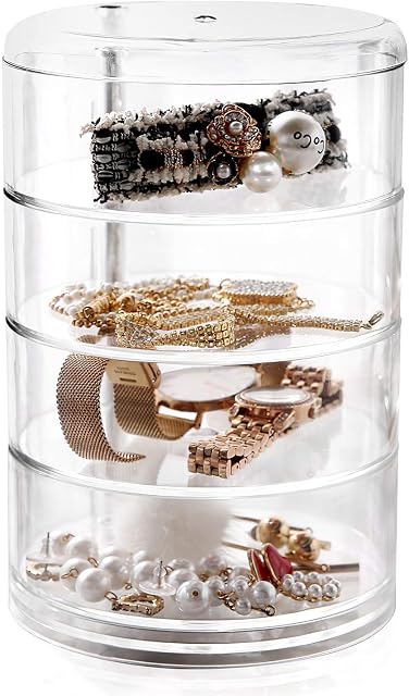 Stackable Storage Hair Accessories Organizer Jewellery Trays Clear Accessories Containers