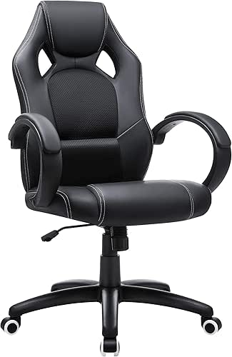 SONGMICS Fauteuil de bureau, Chaise gaming, Siège ergonomique, pivotant, hauteur