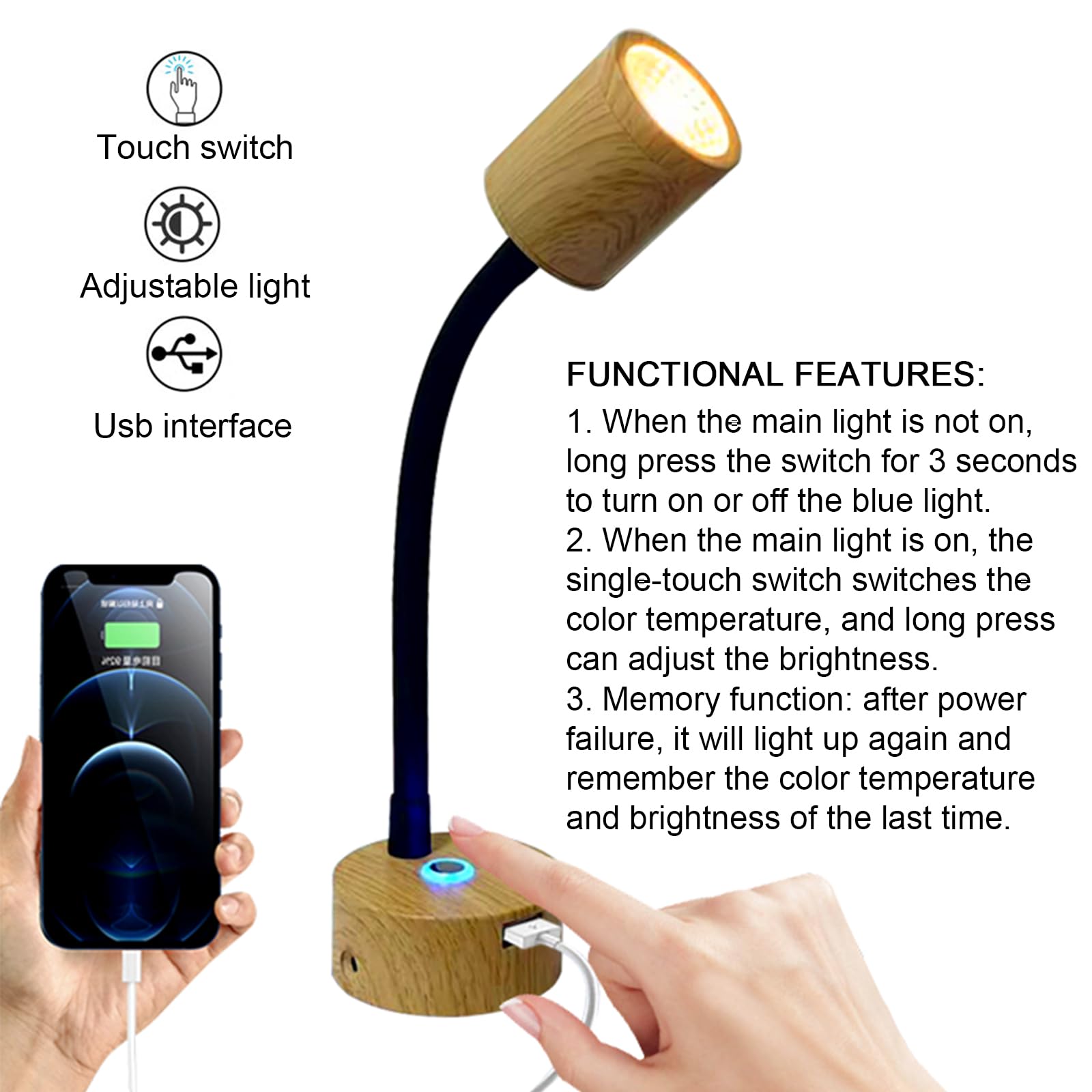 Acegoo 12 Volt Rv Reading Lights 12 Volt Dimmable Lights Acegoo