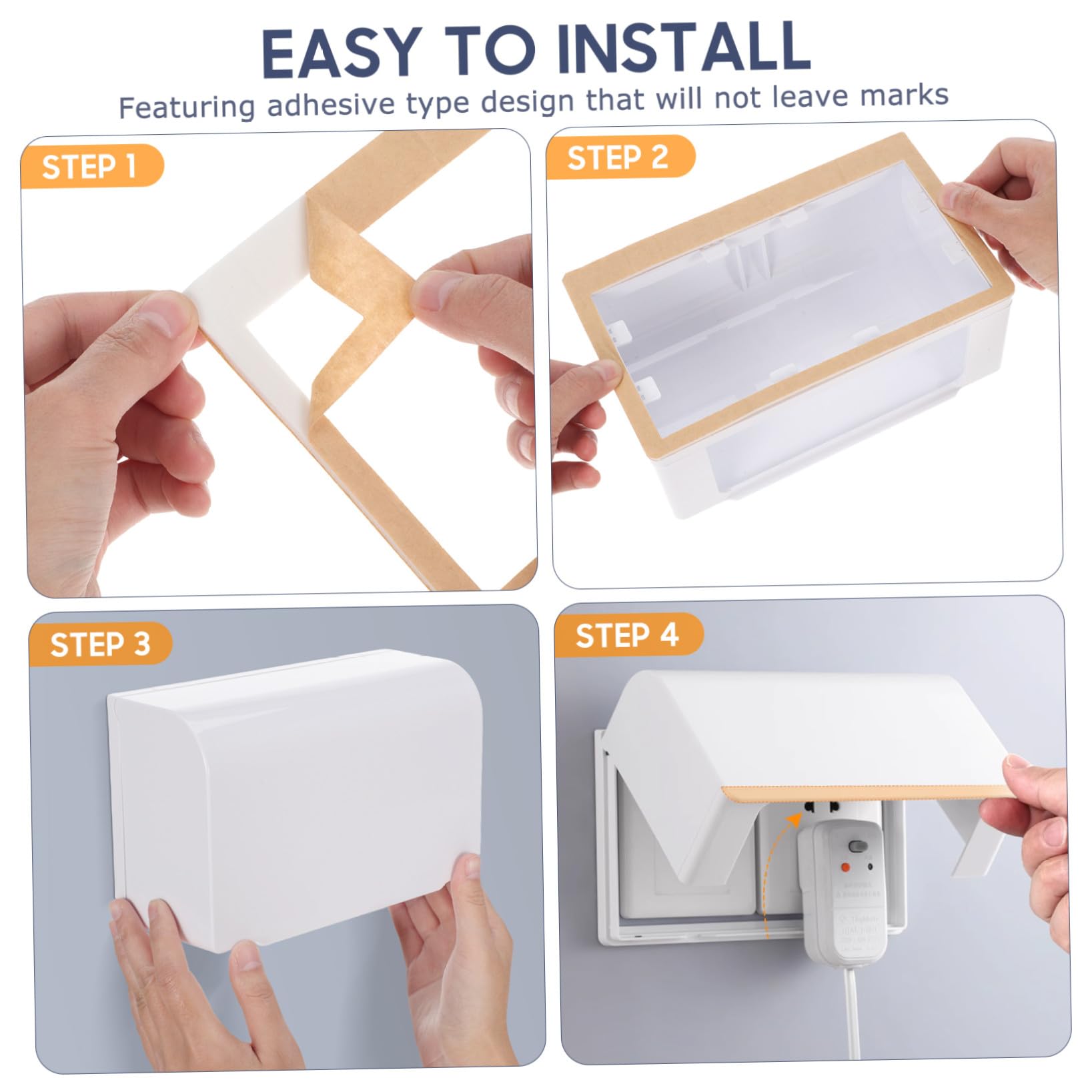 jojofuny 6piezas Cubierta Para Tomacorrientes Doble Protección Para Enchufes Baños y Salones Instalación Material Resistente y