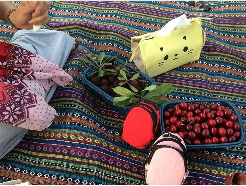 Koc Piknikowy Mata Piknikowa Koc piknikowy Przenośna mata kempingowa na zewnątrz Składana z paskiem do noszenia do parkowych wędrówek po trawie Koc Plażowy Do Parku(A,59.1inx78.8in)