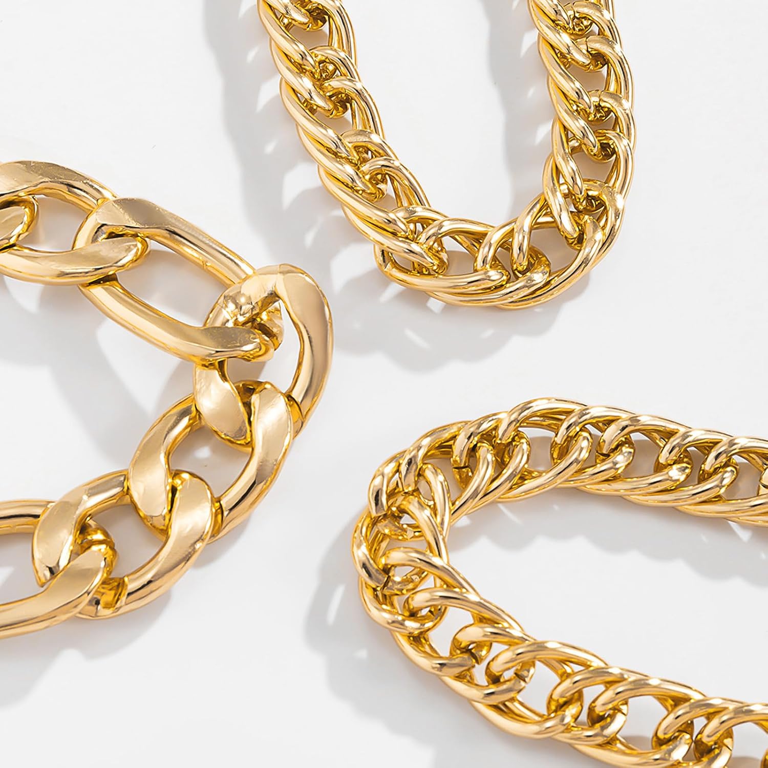 Chunky Gold Bracelet Gold Bracelet Stack Layered Chunky Large Paperclip Chain Bracelets Statement Jewelry Gifts Trendy Stuff - Image 5