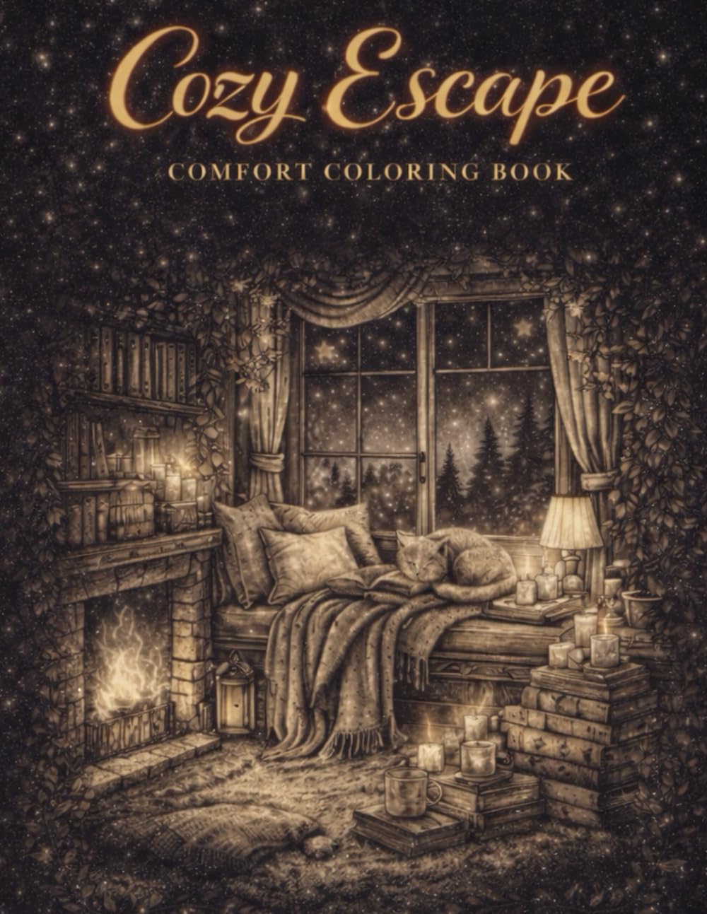 Cozy Escape: A Relaxing Anti-Stress Coloring Book for Adults and Teens (Cozy Escape Coloring Books)