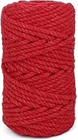 Vista 13 de Leecogo Cuerda de yute de 4.5 mm 30 metros de cuerda natural para manualidades, macramé, bricolaje, postes para gatos, reparación y recuperación
