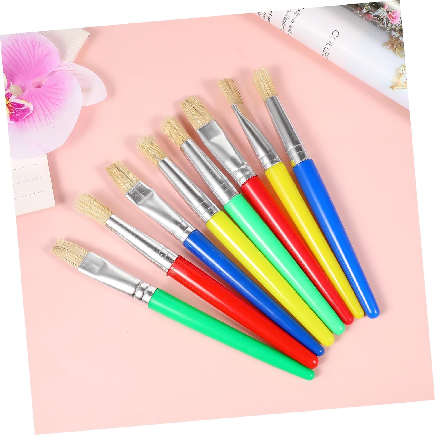 8pcs Graffiti Pen Brush Drawing Thick Children Kids Paint for Toddlers Crafts Round Washable Art Painting Supplies Paint Supplies for Kids