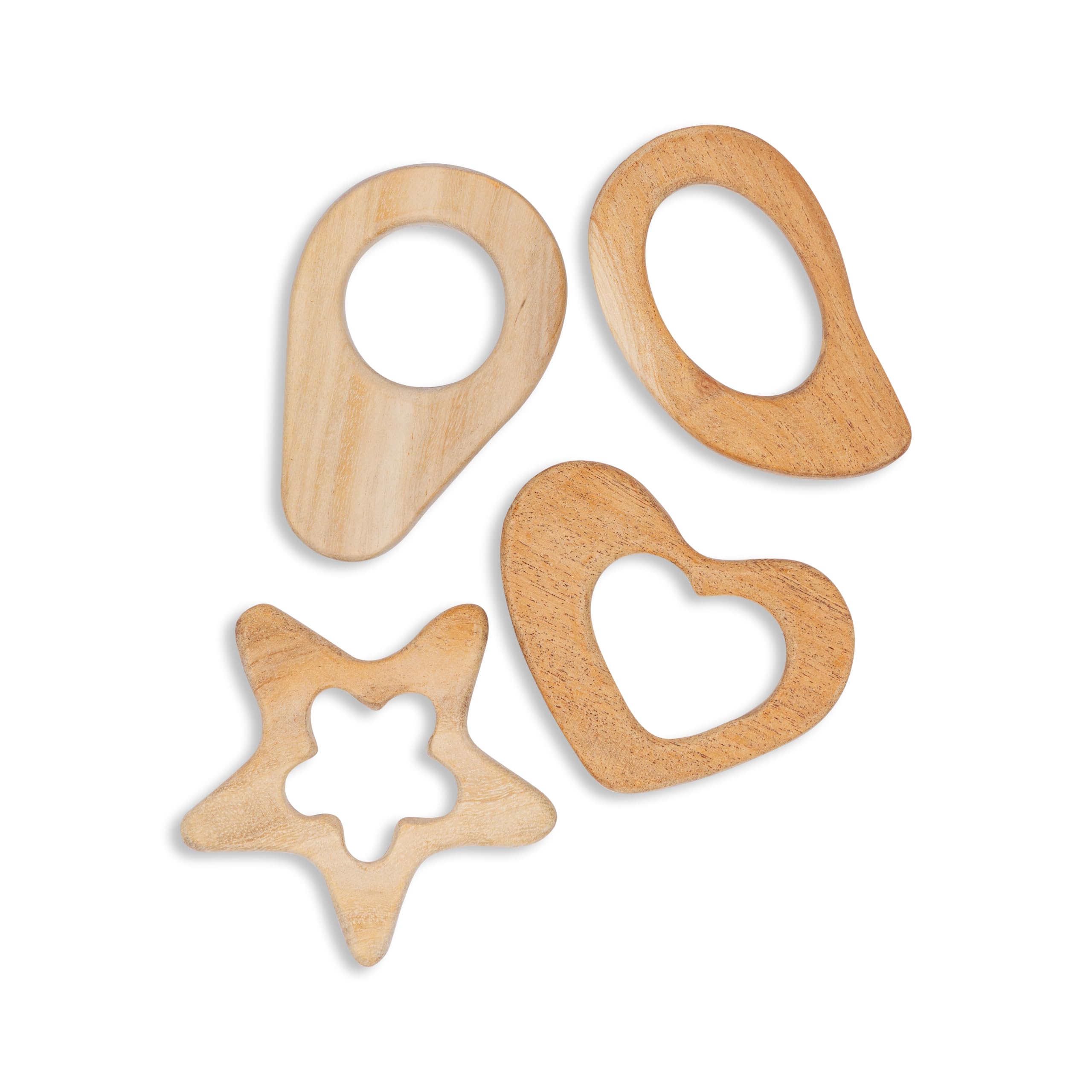 jim n jam Jim N Jam|Neem Wood Infant Teether|Organic, Bite Safe And Sanded To Perfection|Anti-Fungal And Anti-Bacterial|Soothens Babies Aching Gums|3+ Months, Beige-picture-10