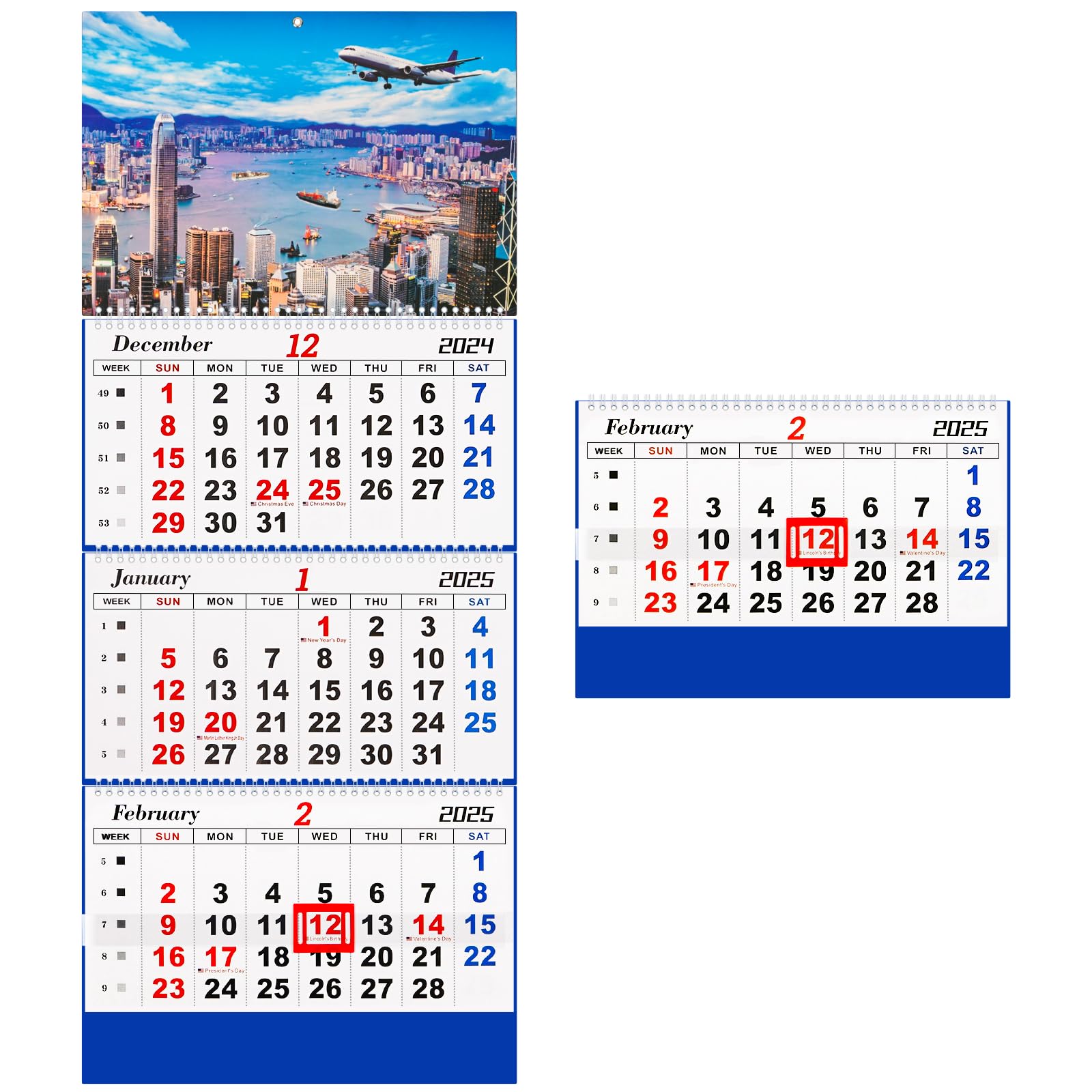 Amazon.com: Whiidoom 2025 Wall Calendar 2025 Calendar 3-Month Display Vertical Calendar (Folded in a Month) 33 amazon-com-whiidoom-2025-wall-calendar-2025-calendar-3-month-display-vertical-calendar-folded-in-a-month-33-x-13-dec-2024-jan-2026-perfect-for-daily-organizing-planning-city-office-products